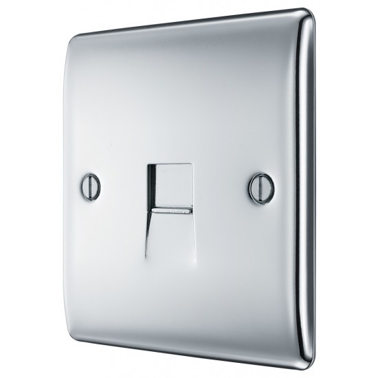 BG Nexus Polished Chrome Master Telephone Socket