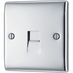 BG Nexus Polished Chrome Slave Telephone Socket