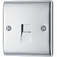 BG Nexus Polished Chrome Slave Telephone Socket