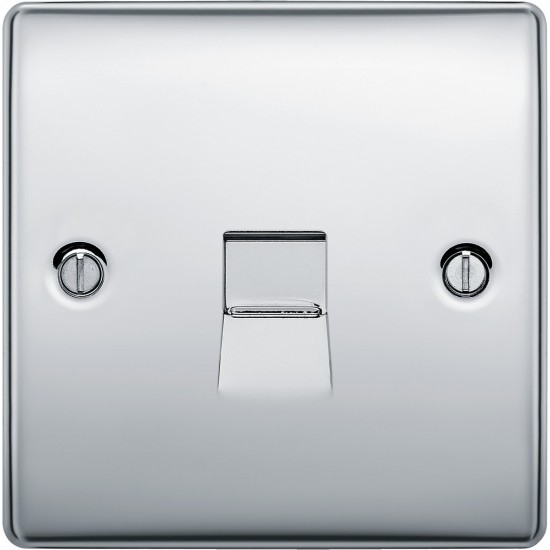 BG Nexus Polished Chrome Slave Telephone Socket