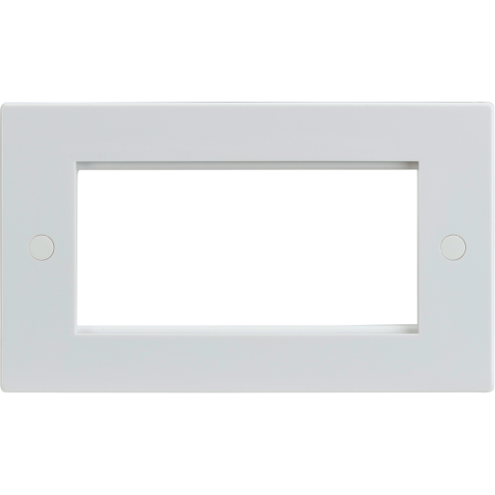 Moulded 2G 4 Module Euro Plate