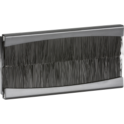 Euro Module Double Brush Module 100x50mm Black