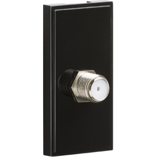 Euro Module Satellite TV Outlet-Black