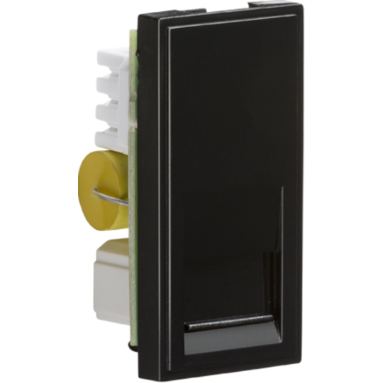 Euro Module Telephone Master Outlet-Black