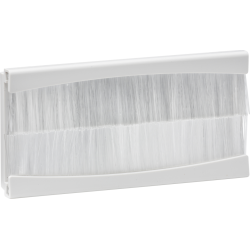 Euro Module Double Brush Module 100x50mm White