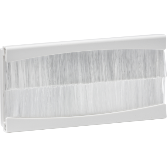 Euro Module Double Brush Module 100x50mm White