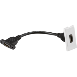 Euro Module HDMI Outlet White