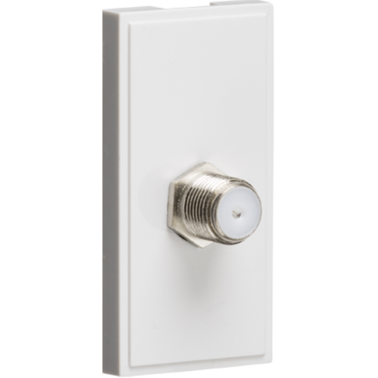 Euro Module Satellite TV Outlet White