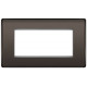 BG Nexus 2G 4 Module  Euro Plate Black Nickel