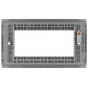 BG Nexus 2G 4 Module  Euro Plate Black Nickel