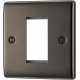 BG Nexus 1G 1 Module Euro Plate-Black Nickel