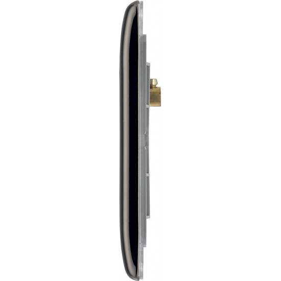 BG Nexus 1G 1 Module Euro Plate-Black Nickel BG Nexus 1G 1 Module Euro Plate-Black Nickel