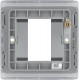 BG Nexus 1G 1 Module Euro Plate Polished Chrome