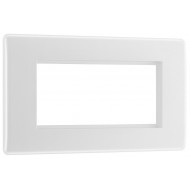 BG Nexus 2G 4 Module  Euro Plate-White (8EMR4)