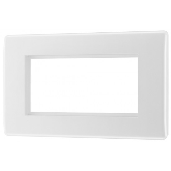 BG Nexus 2G 4 Module  Euro Plate-White (8EMR4)