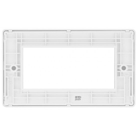 BG Nexus 2G 4 Module  Euro Plate-White (8EMR4)