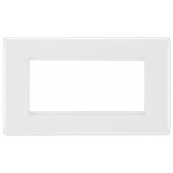 BG Nexus 2G 4 Module  Euro Plate-White (8EMR4)