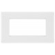 BG Nexus 2G 4 Module Euro Plate-White (8EMR4) BG Nexus 2G 4 Module Euro Plate-White (8EMR4)