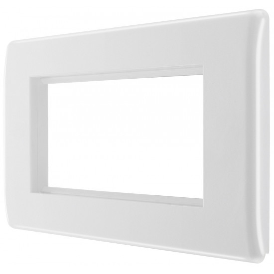 BG Nexus 2G 4 Module  Euro Plate-White (8EMR4)