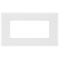 BG Nexus 2G 4 Module  Euro Plate-White (8EMR4)