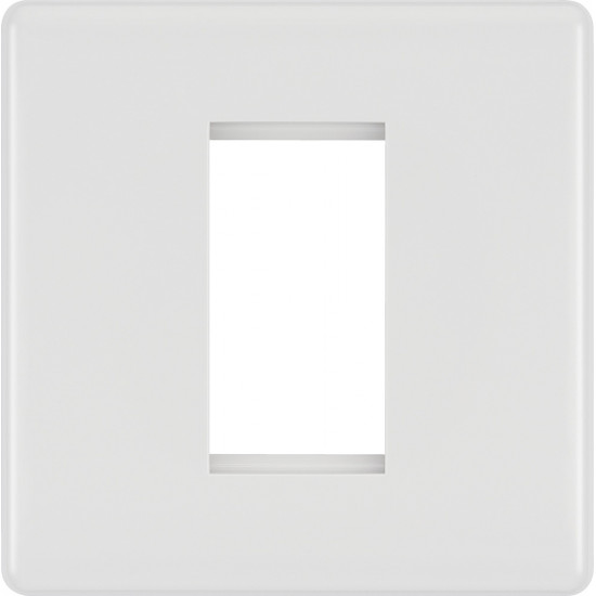 BG Nexus 1G 1 Module  Euro Plate-White (8EMS1)