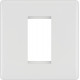 BG Nexus 1G 1 Module  Euro Plate-White (8EMS1)