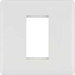 BG Nexus 1G 1 Module  Euro Plate-White (8EMS1)