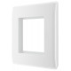 BG Nexus 1G 2 Module  Euro Plate-White (8EMS2)