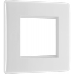 BG Nexus 1G 2 Module  Euro Plate-White (8EMS2)