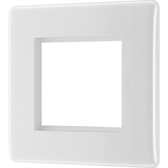 BG Nexus 1G 2 Module  Euro Plate-White (8EMS2)