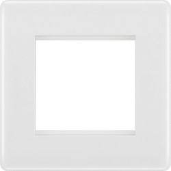 BG Nexus 1G 2 Module  Euro Plate-White (8EMS2)