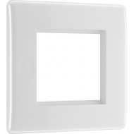 BG Nexus 1G 2 Module  Euro Plate-White (8EMS2)