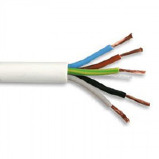1.0mm 3185Y 5 Core 1m White 1.0mm 3185Y 5 Core 1m White