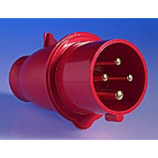 415V 4P 32amp Plug-Red