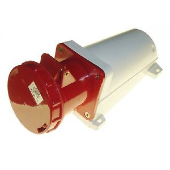 415v 4P 63amp Socket-Red