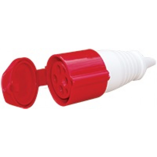 415V 4P 16amp Coupler-Red