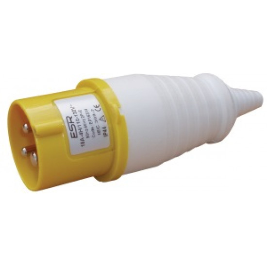 110V 3P 16amp Plug-Yellow