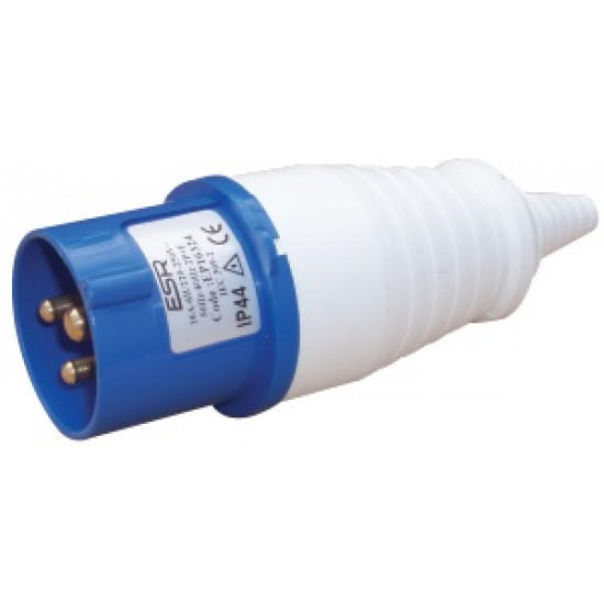 240V 3P 32amp Plug-Blue