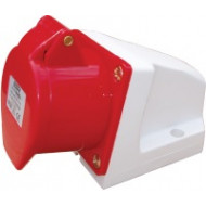 415V 5P 32amp Socket-Red