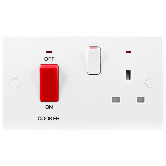 BG 45A Cooker Unit c/w Skt & LED (970) BG 45A Cooker Unit c/w Skt & LED (970)