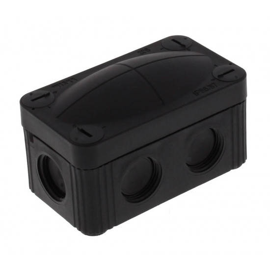 Wiska (206B) Combi Box 85x49x51 Black Wiska (206B) Combi Box 85x49x51 Black