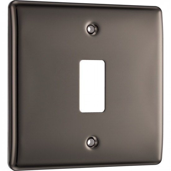 BG Nexus Black Nickel 1G Grid Cover BG Nexus Black Nickel 1G Grid Cover