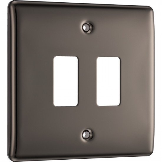 BG Nexus Black Nickel 2G Grid Cover BG Nexus Black Nickel 2G Grid Cover