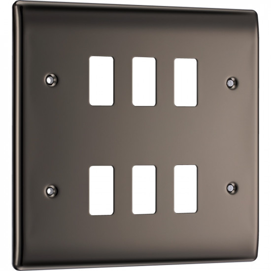 BG Nexus Black Nickel 6G Grid Cover BG Nexus Black Nickel 6G Grid Cover