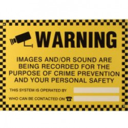 ESP CCTV Warning Sign