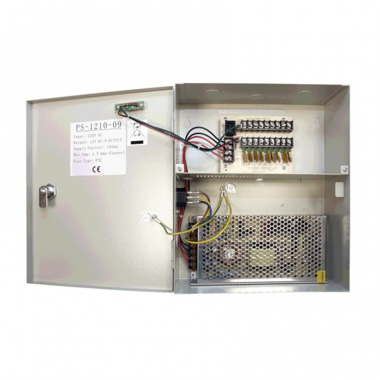 CCTV 9 Way Boxed PSU 10amp CCTV 9 Way Boxed PSU 10amp