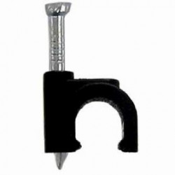 5mm Round Clips-Black (Per 100)