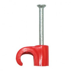 7mm Round Clips-Red (Per 100)