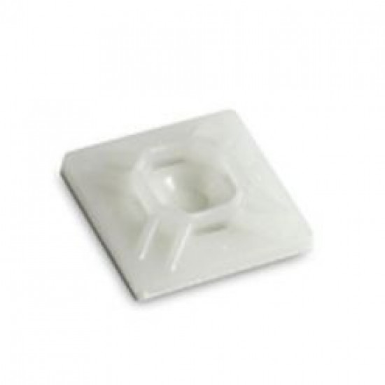28 x 28mm Cable Tie Bases (Each) Natural 28 x 28mm Cable Tie Bases (Each) Natural