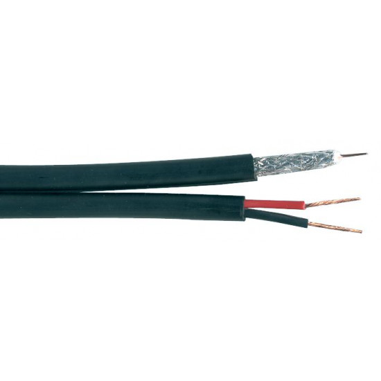 RG59+Flex Shotgun Cable 100m Black